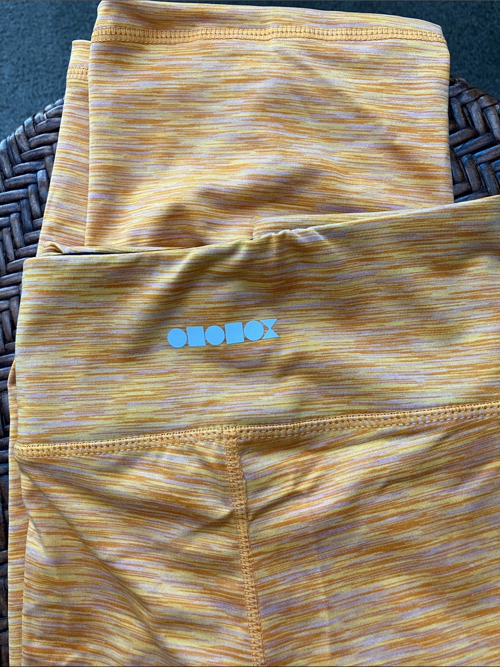 OYSHOX Women's Yellow Space-Dye Leggings - High Waist Performance